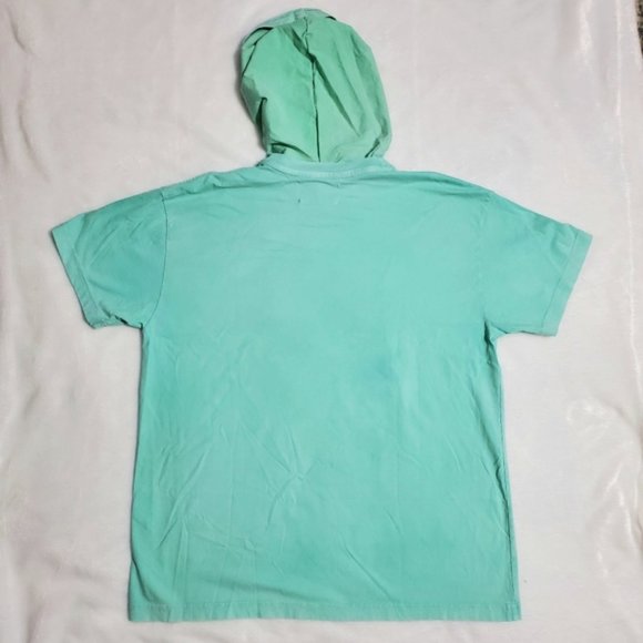 NWT BOSSI SPORTSWEAR (FLOWER CAMO) B HOODED T-SHIRT MINT - Picture 3 of 9